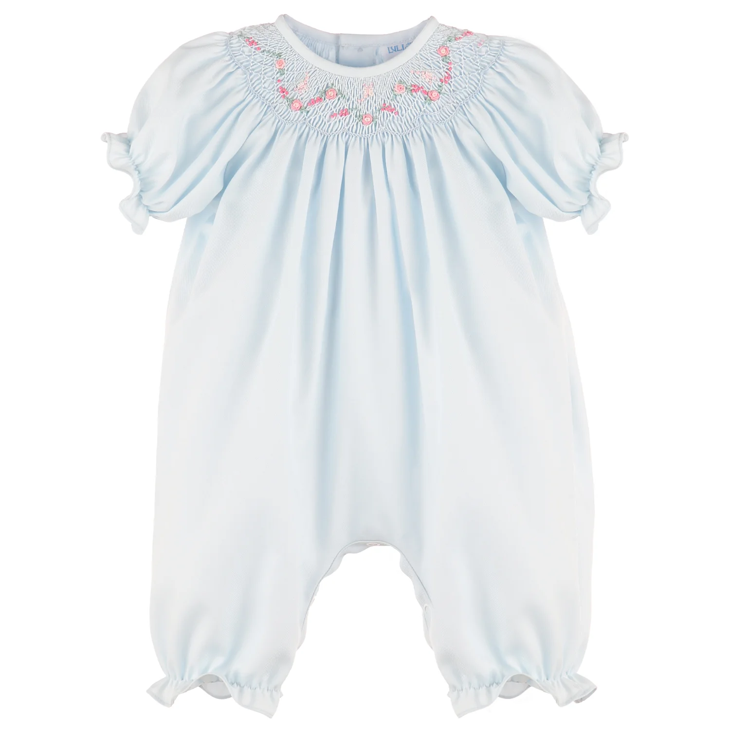 Blue Classic Smocked Bubble