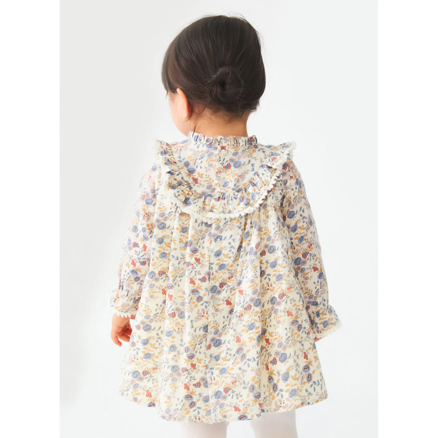 Blue Floral Fantasy Dress - Image 2