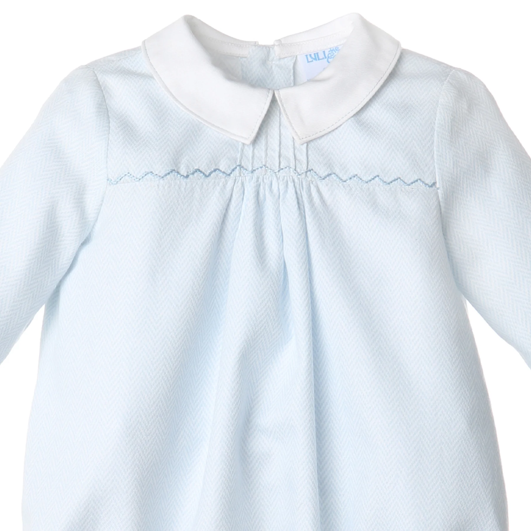 Blue Herringbone Bubble - Image 3
