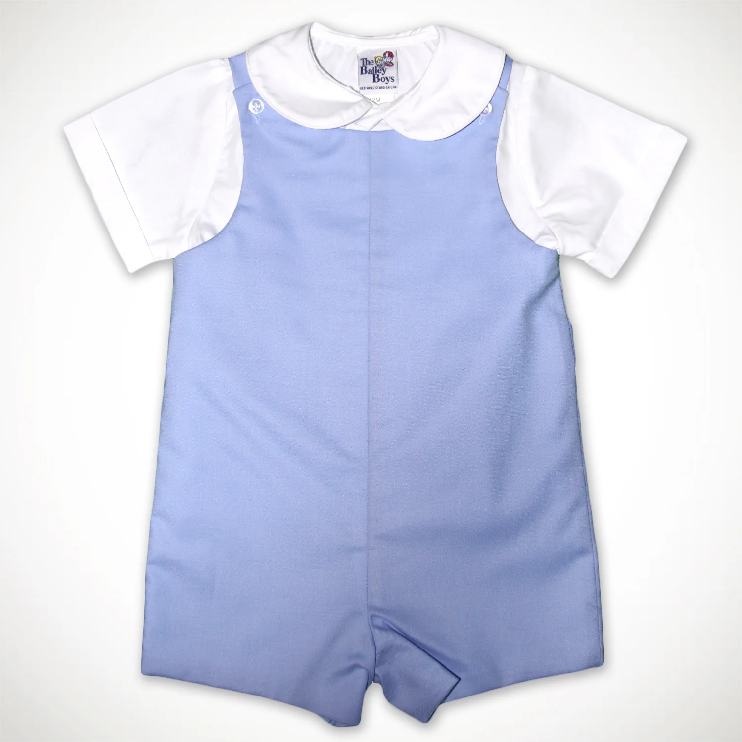Peri Blue Polished Cotton John John