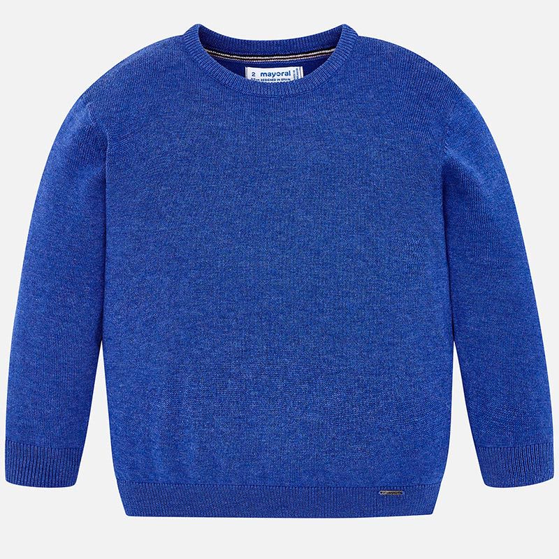 Blue Round Neck Sweater