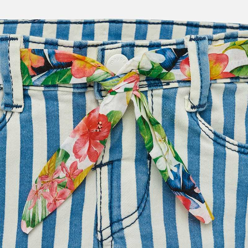 Blue Striped Shorts - Image 3