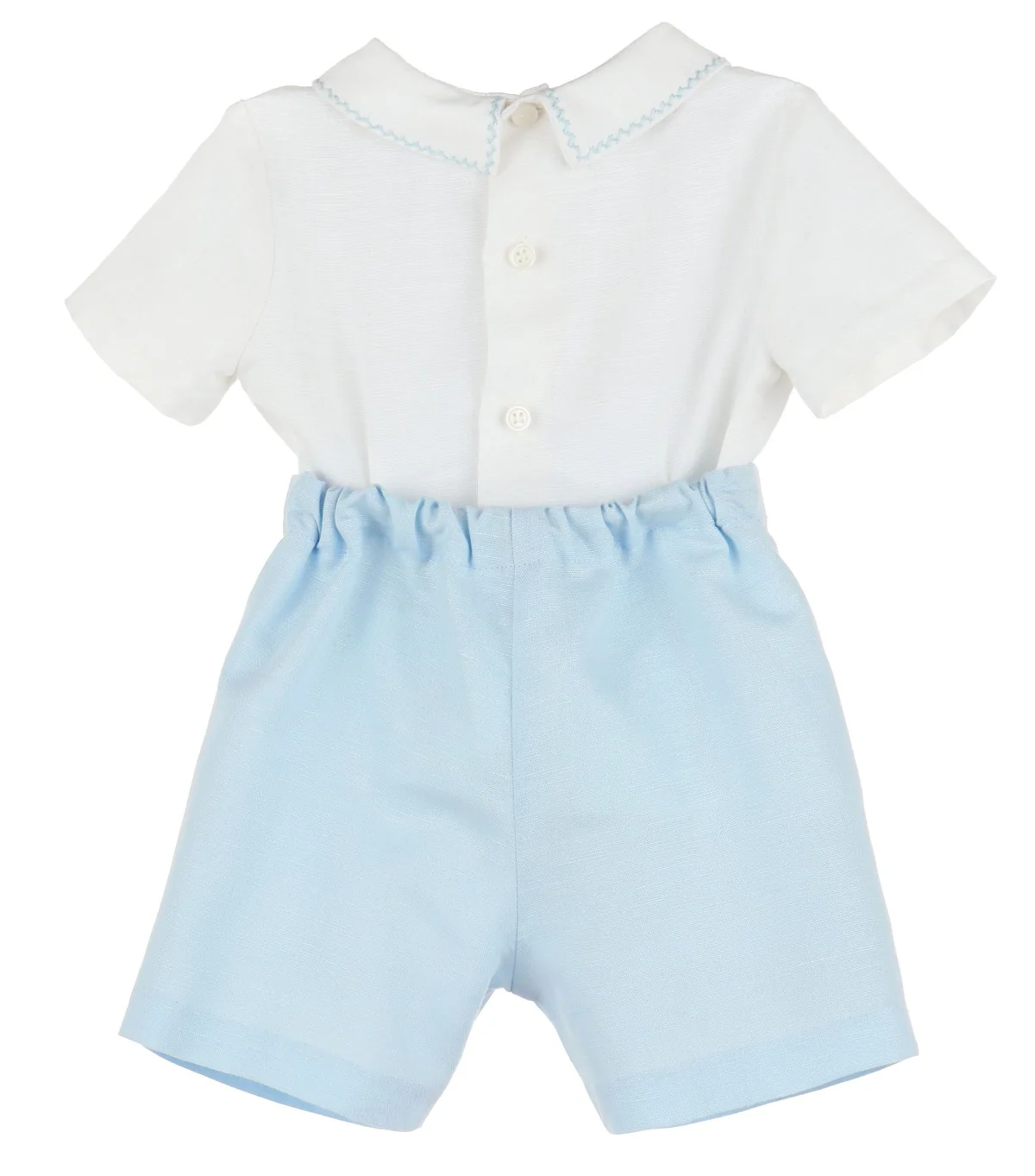 Blue & White Linen Two Piece Set - Image 2
