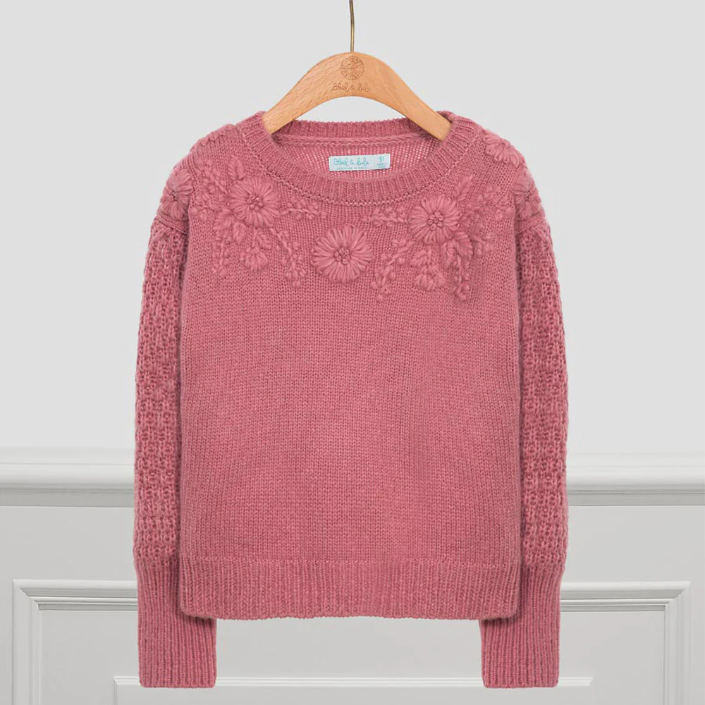 Blush Floral Sweater - Image 2
