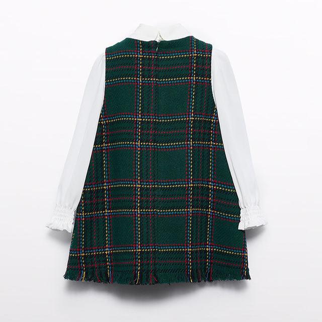Bottle Green Pinafore Dress - Image 2