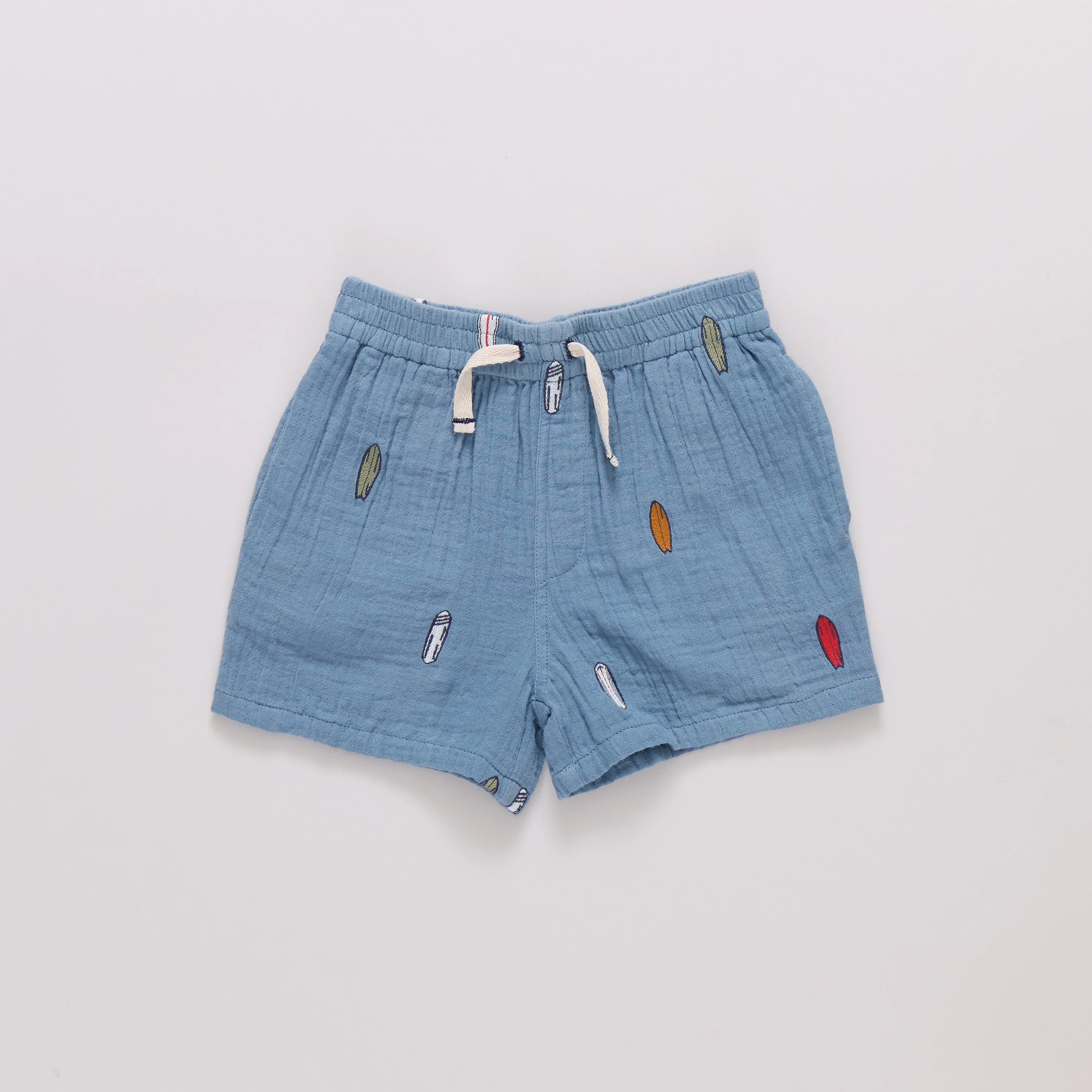 Boys Calvin Shorts - Surfboard Embroidery