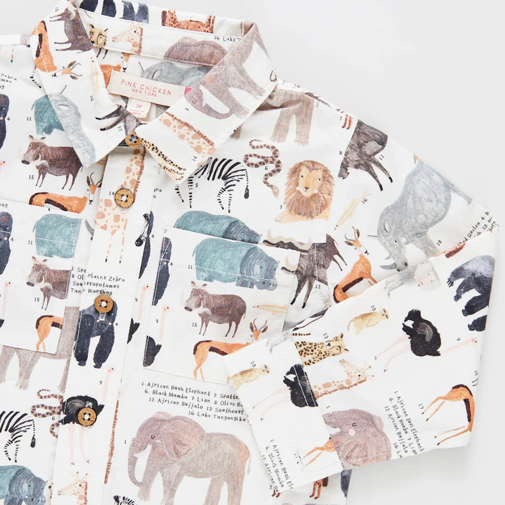 Boys Jack Shirt - Animals of Africa - Image 3