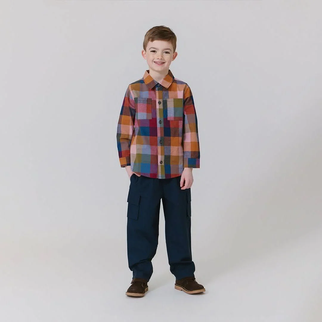 Boys Jack Shirt - Harvest Check - Image 3