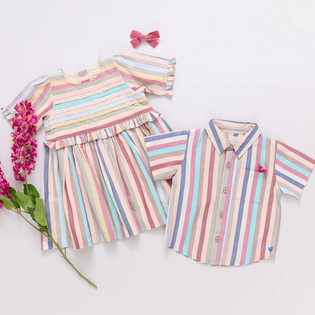 Boys Jack Shirt - Multi Vintage Stripe - Image 7