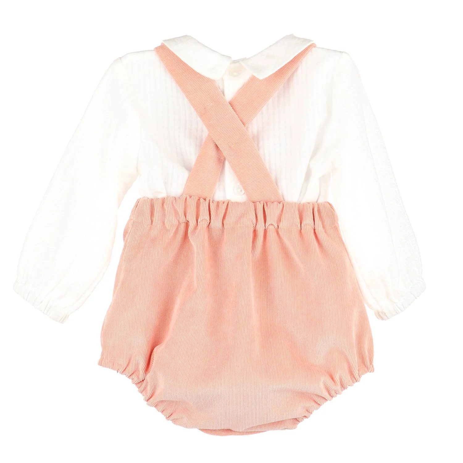 Boys Pumpkin Cord Overall Set - Image 2