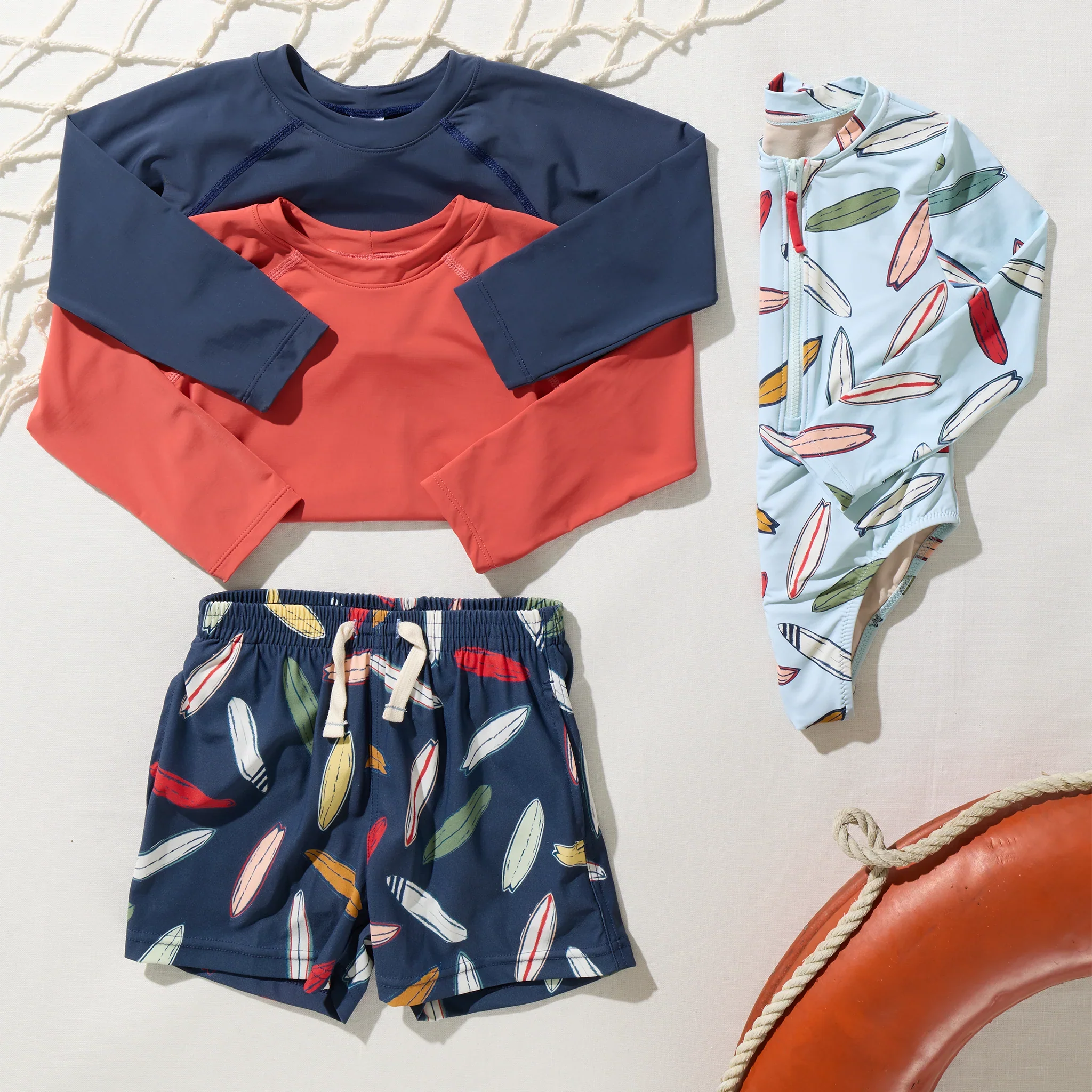 Boys Swim Trunk - Navy Surfboard - Image 3
