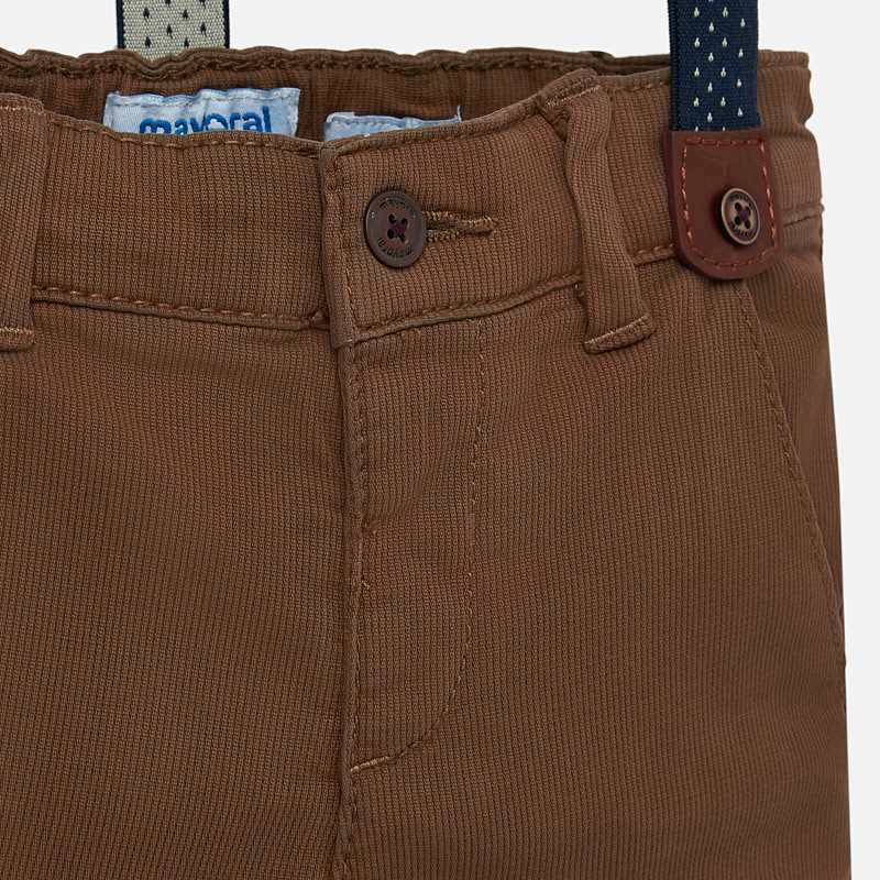 Brown Chino Pant with Suspenders - Image 2