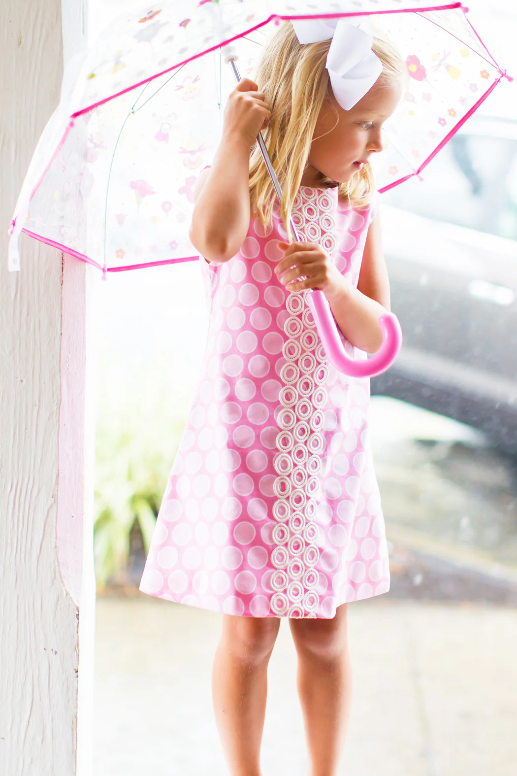 Bubblegum Dot A-Line Dress - Image 2