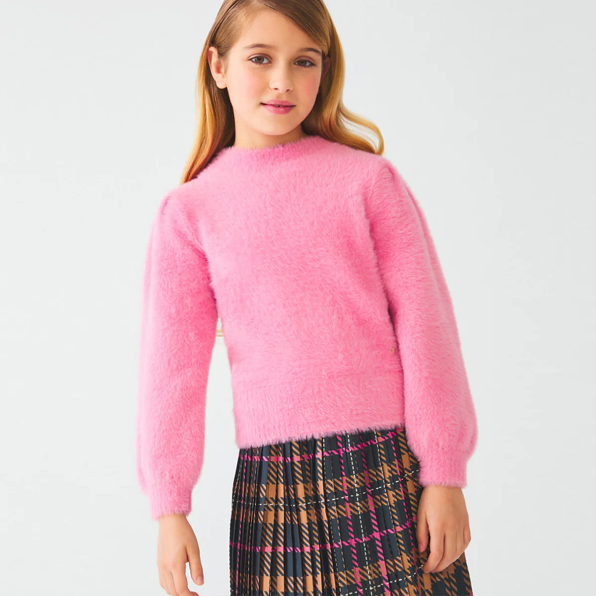 Bubblegum Faux Fur Sweater - Image 5