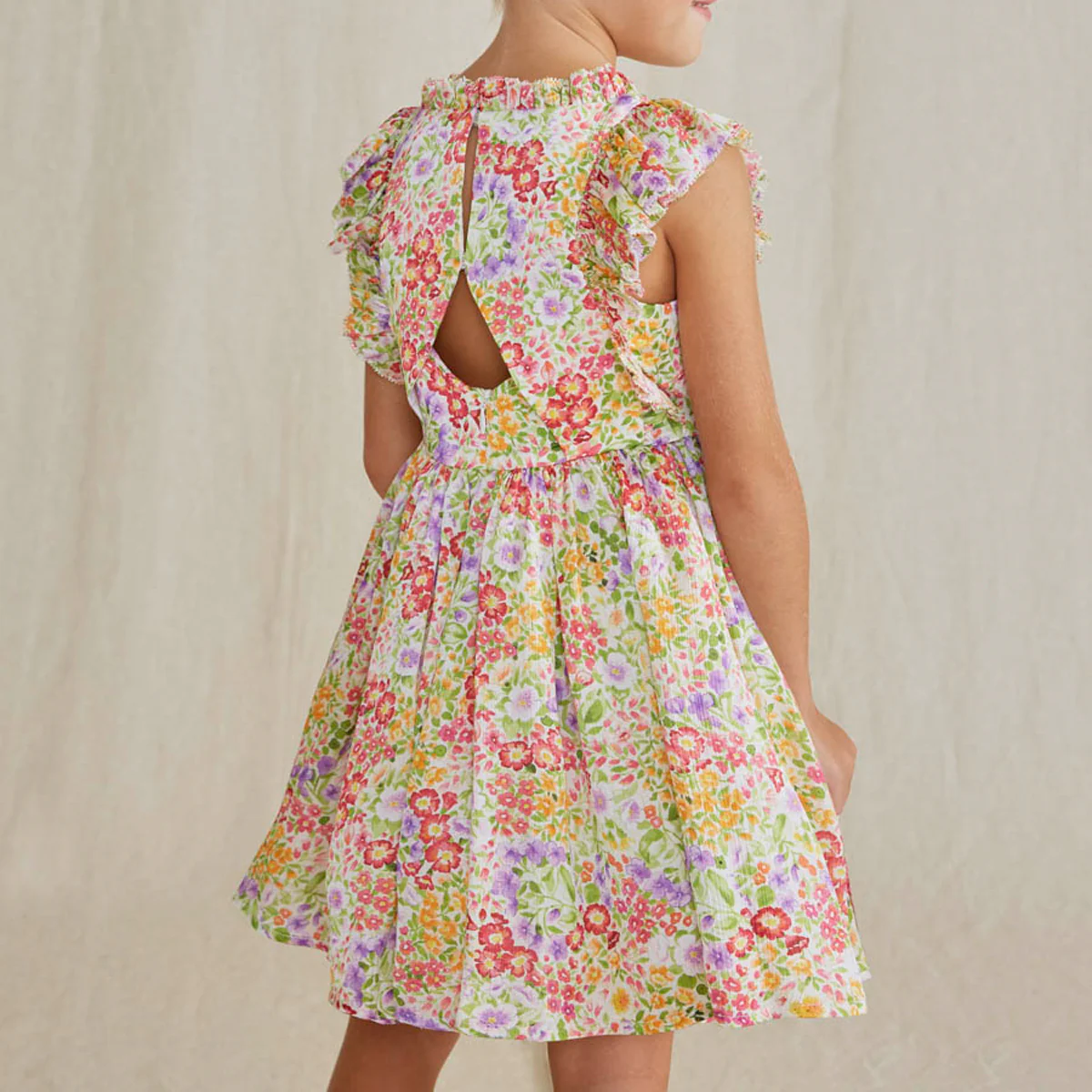 Bubblegum Floral Dress - Image 2