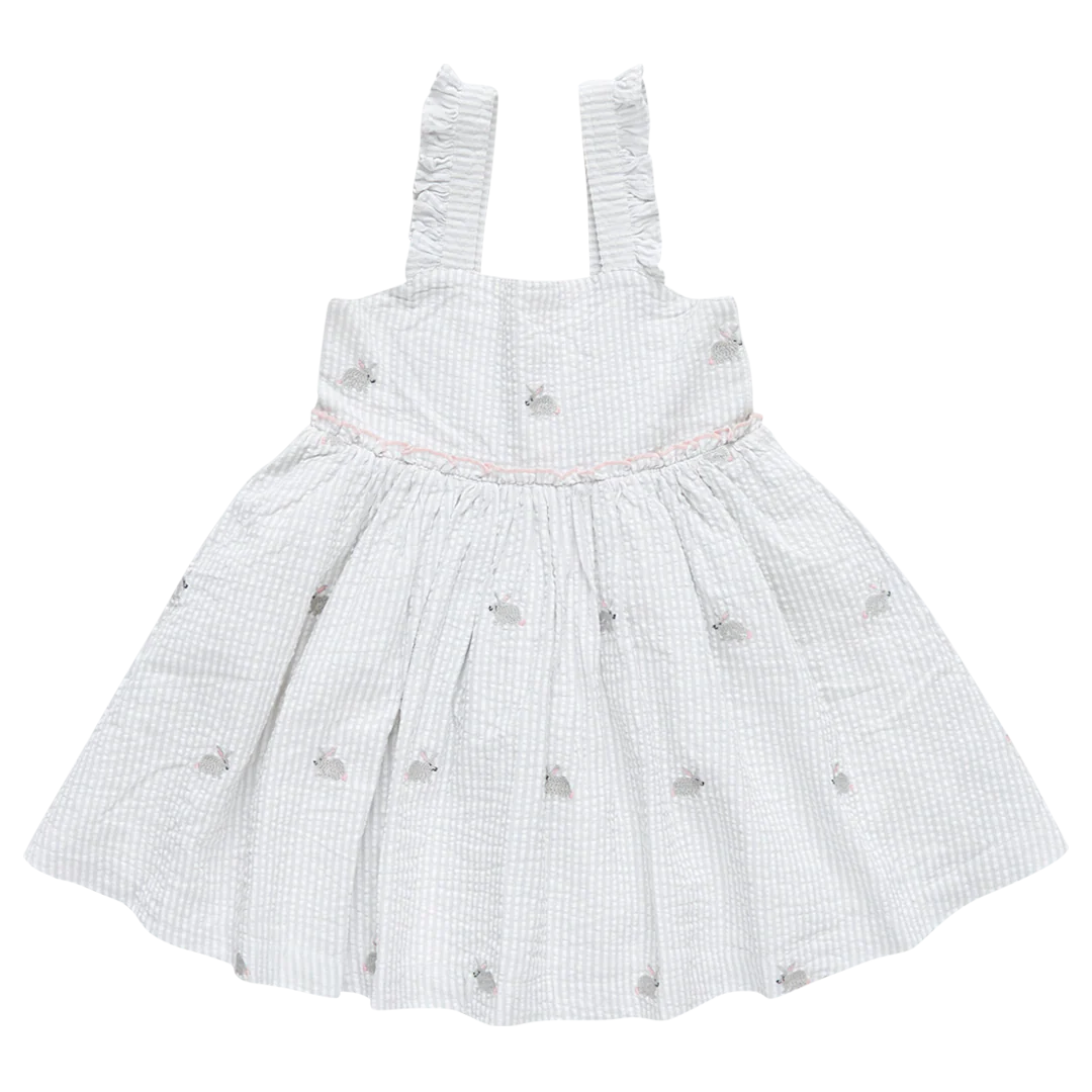 Bunny Embroidery Girls Sierra Dress - Image 3