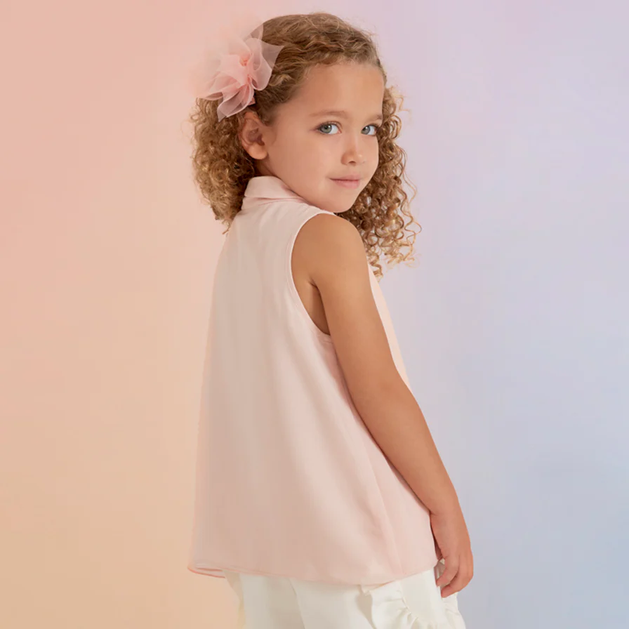 Cake Ruffled Chiffon Blouse - Image 2