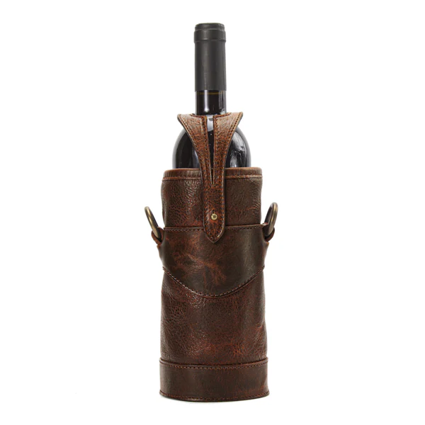 Campaign Leather Wine Tote - Image 5