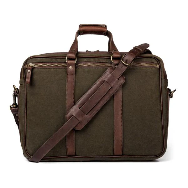 Campaign Waxed Canvas Briefcase - Image 10