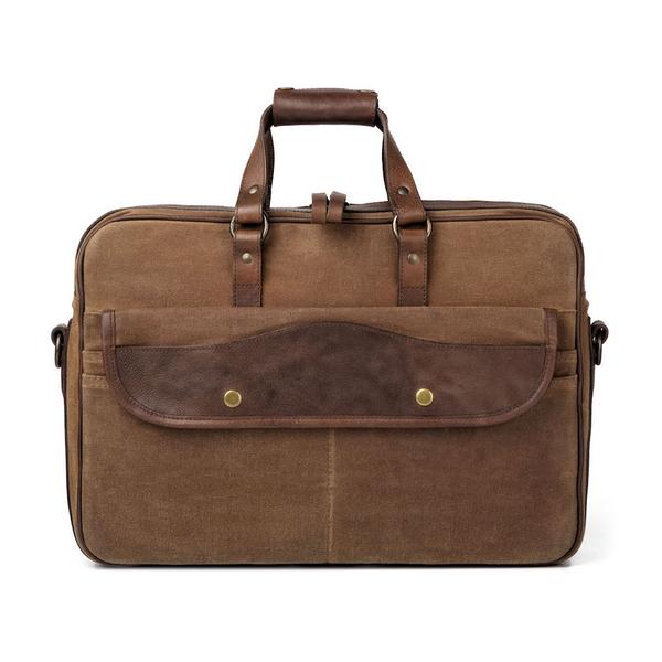 Campaign Waxed Canvas Briefcase - Image 14