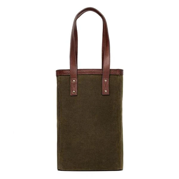 Campaign Waxed Canvas Two Bottle Wine Tote - Image 7