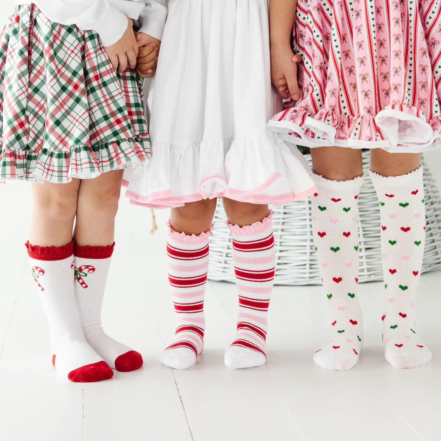 Candy Cane Lane Knee High Socks 3-Pack - Image 2