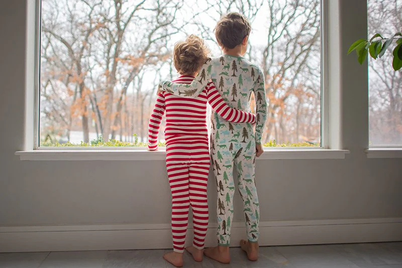 Candy Cane Stripe Long Sleeve Pajama Set - Image 3