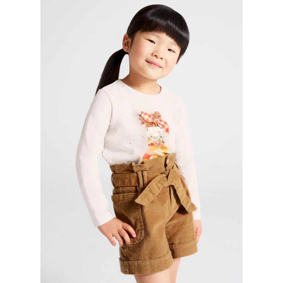 Caramel Corduroy Shorts - Image 3