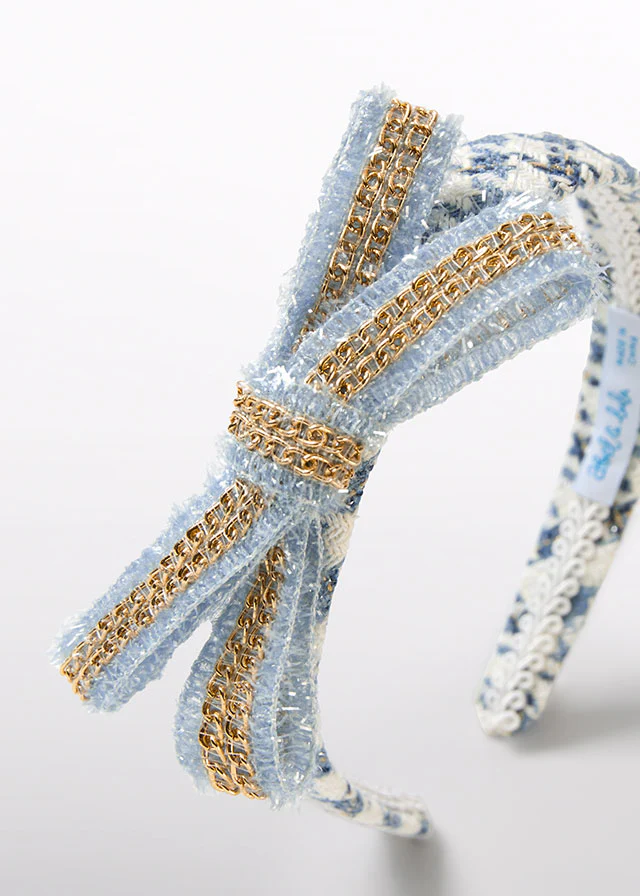 Cerulean Houndstooth Headband - Image 3
