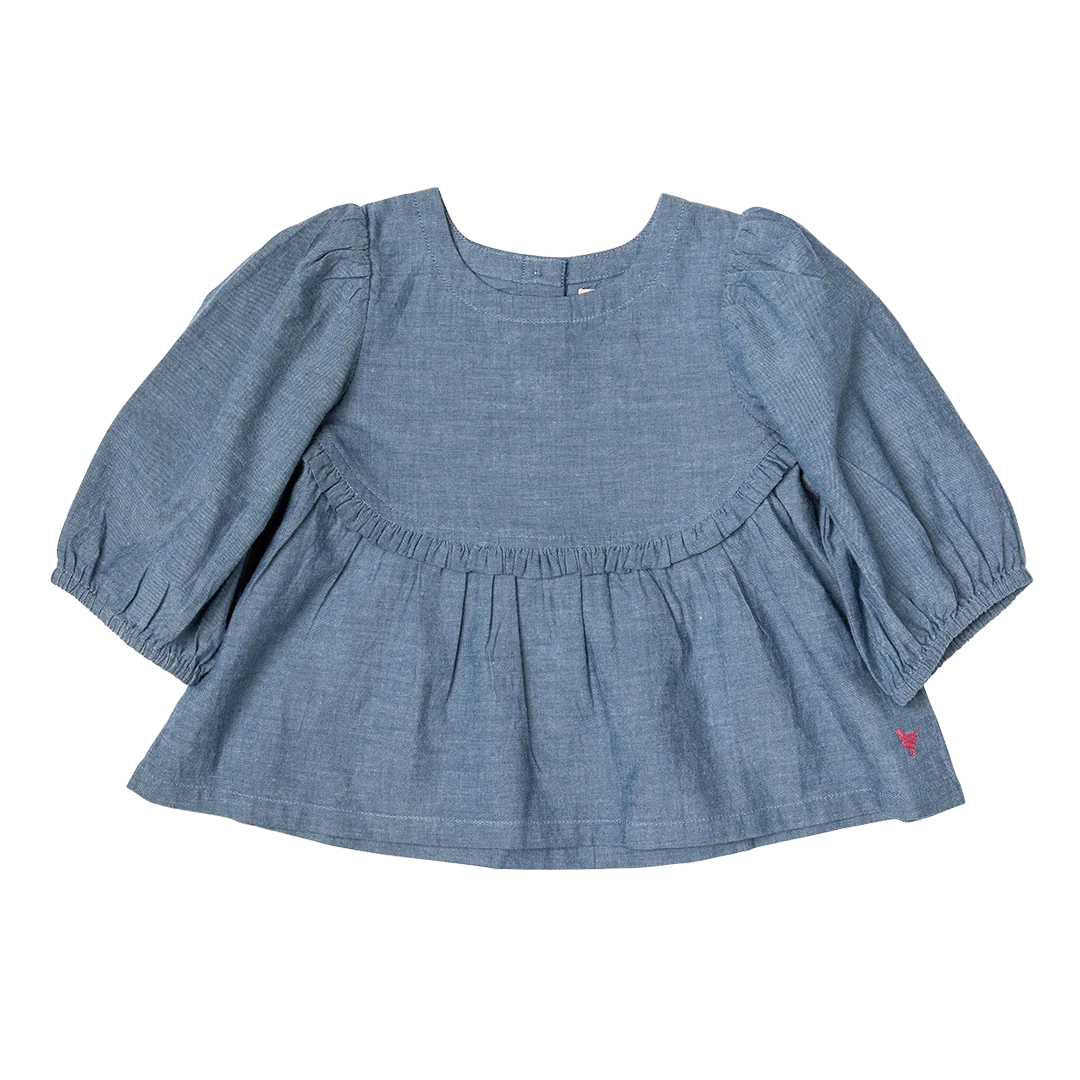 Chambray Rowan Top