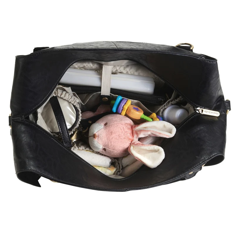 Charlie Diaper Bag, Black - Image 9