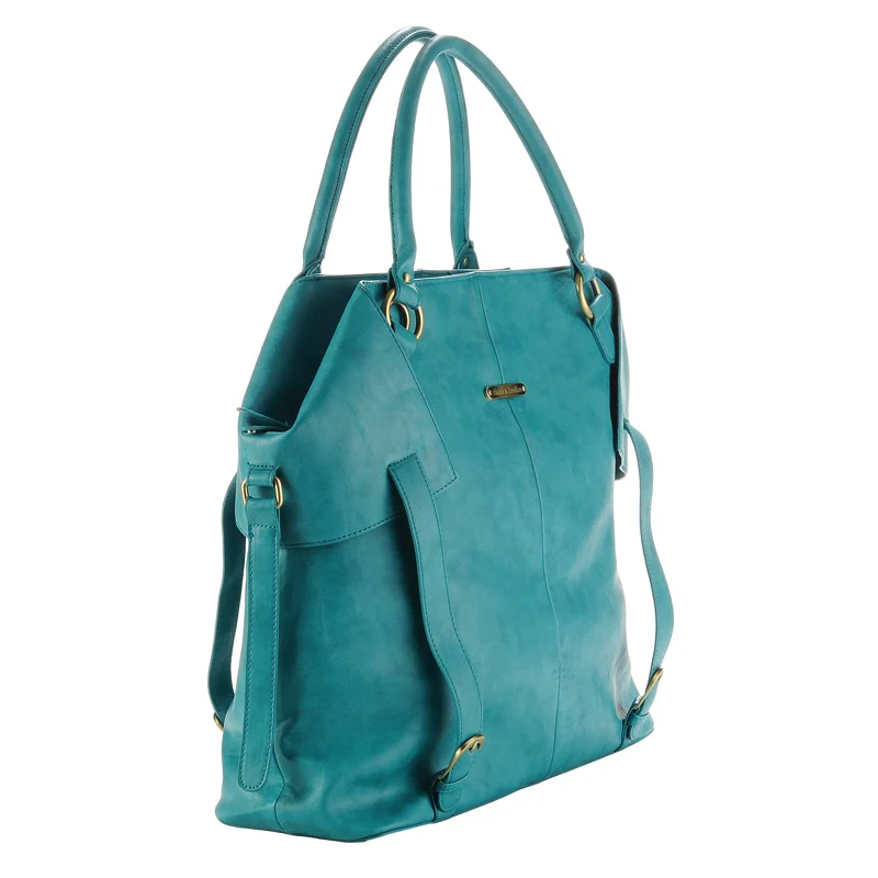 Charlie Diaper Bag, Teal - Image 8