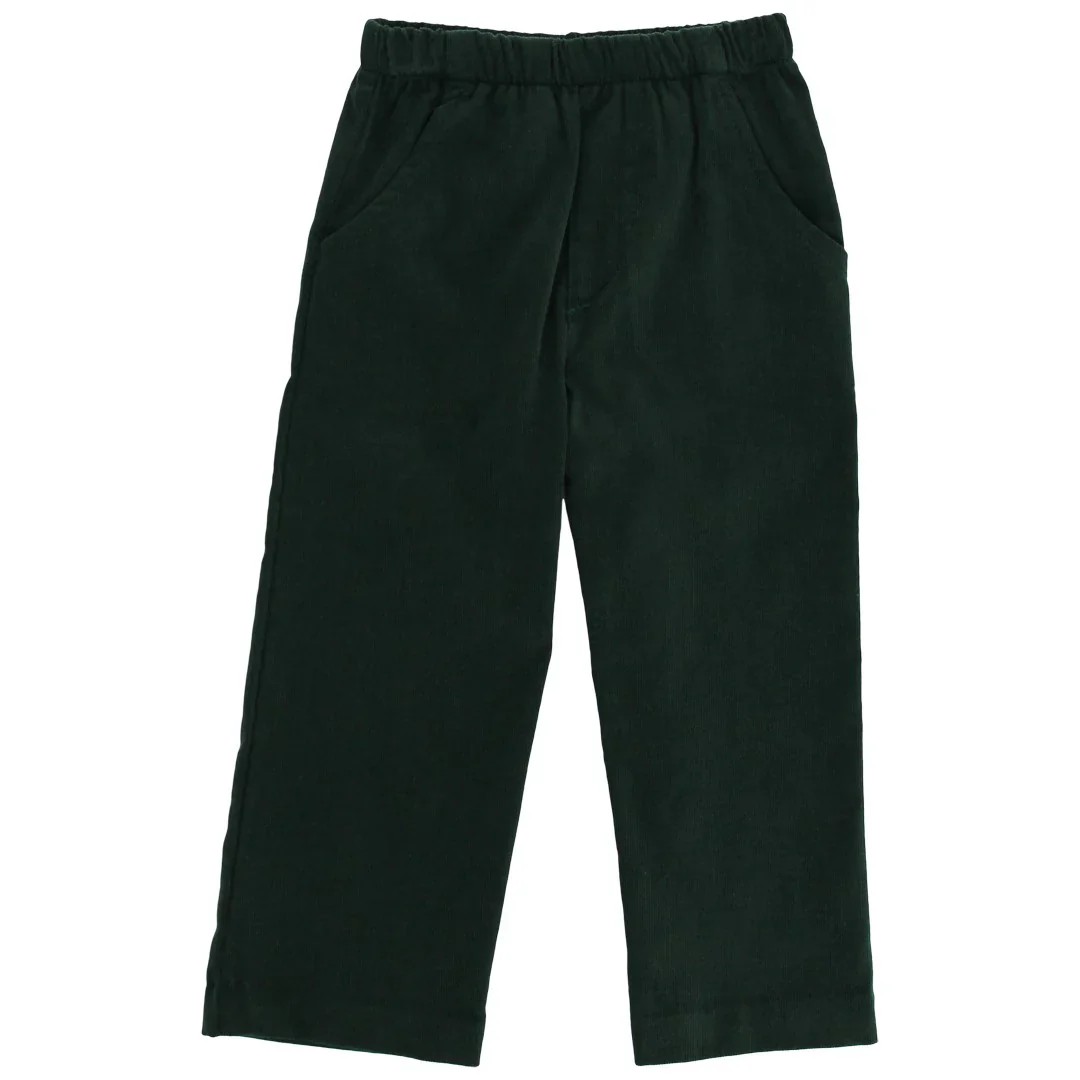 Charlie Pull On Pant - Forest Corduroy