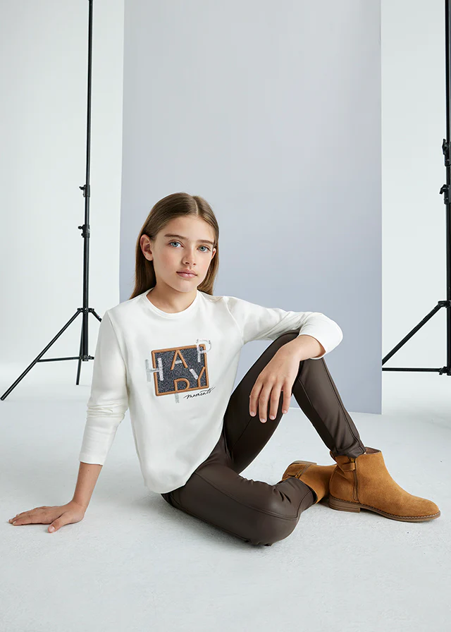 Chocolate Leather Leggings - Image 4
