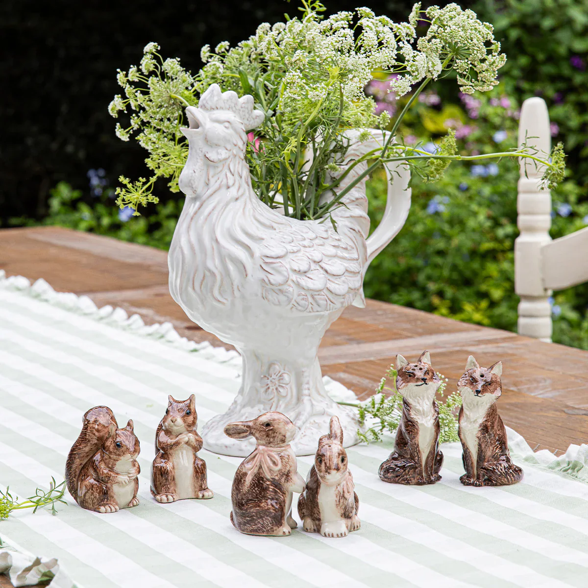 Clever Creatures Bunny Salt and Pepper Set/2pc - Napoleon & Jospehine - Image 5