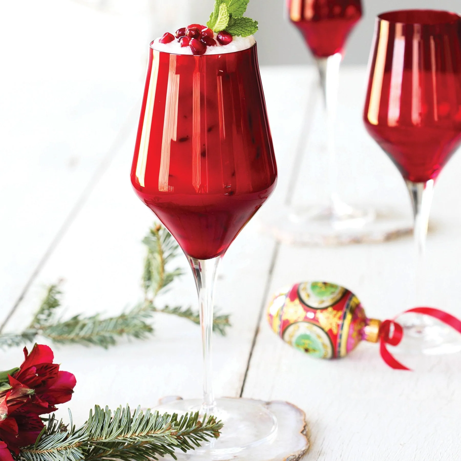 Contessa Red Water Glass - Image 2