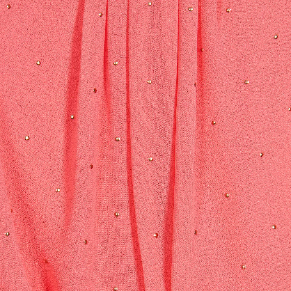 Coral Crêpe Romper - Image 3