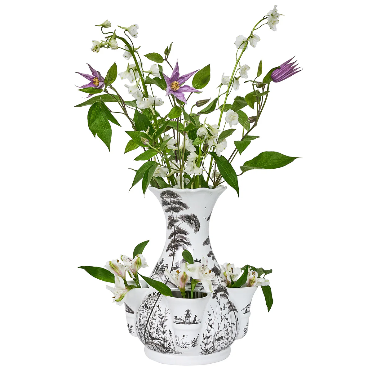Country Estate 11.5" Tulipiere Vase - Flint Grey - Image 2