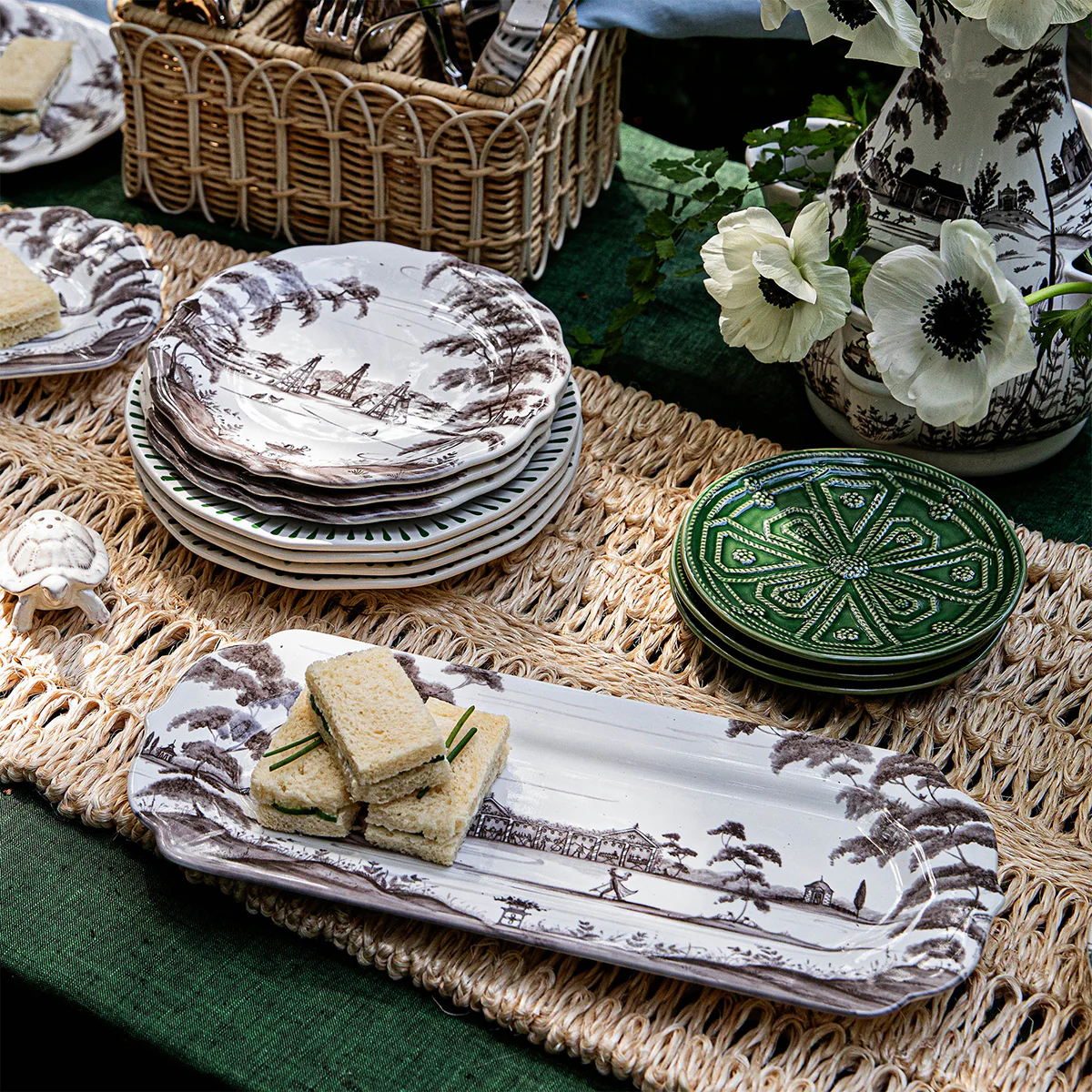 Country Estate 15" Hostess Tray - Flint Grey - Image 4