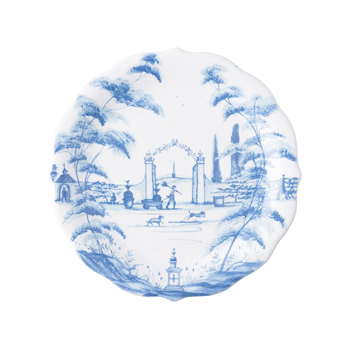 Country Estate Party Plate Assorted Set/4 - Delft Blue - Image 10