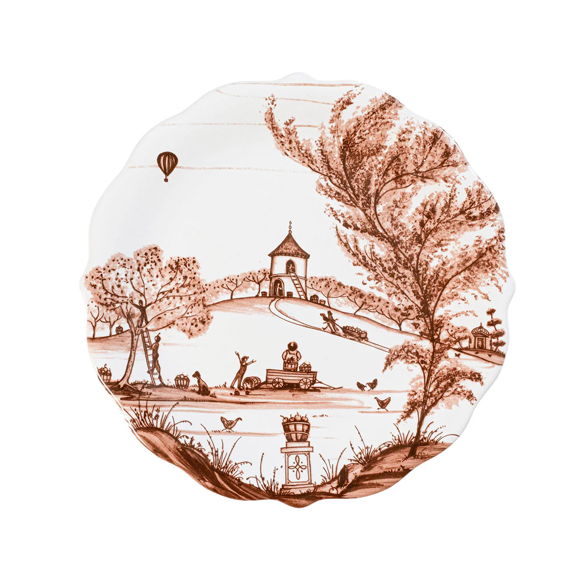 Country Estate Harvest Party Plate Assorted Set/4 - Sepia - Image 5