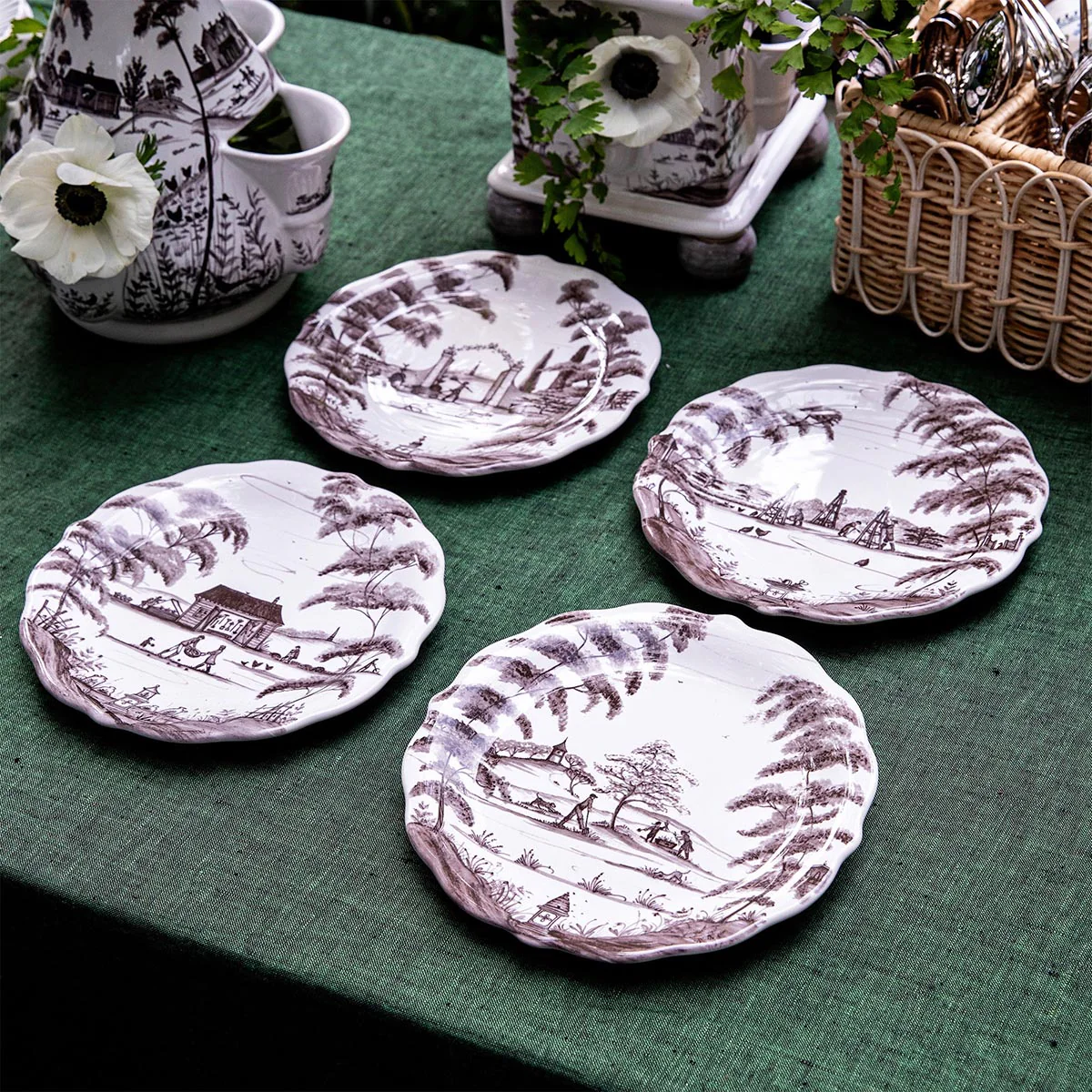 Country Estate Party Plate Assorted Set/4 - Flint Grey - Image 6