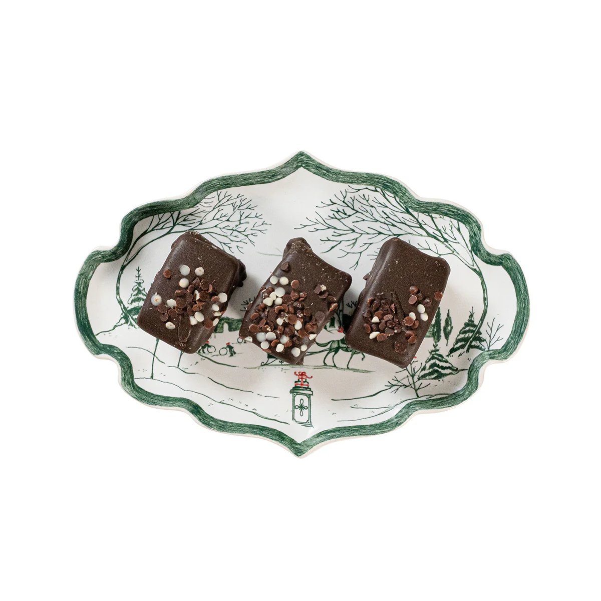 Country Estate Winter Frolic 7" Tray - Evergreen - Image 2