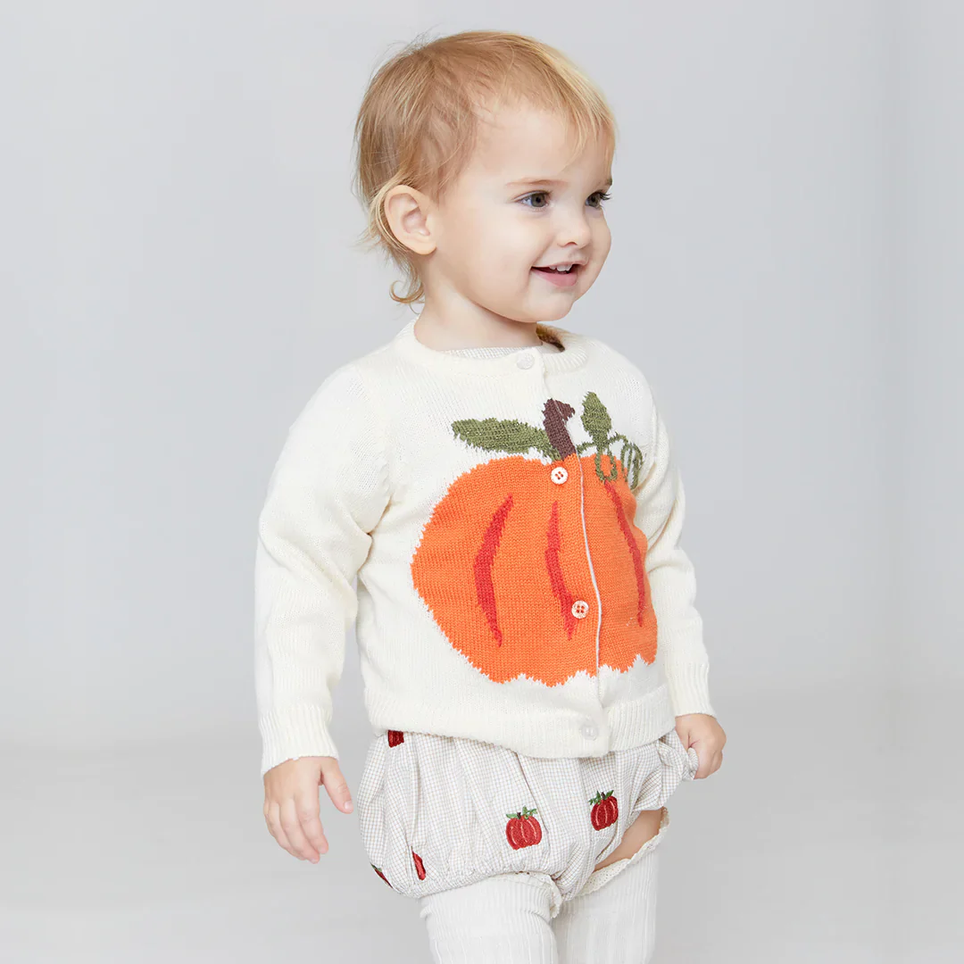 Cream Baby Pia Pumpkin Sweater - Image 4