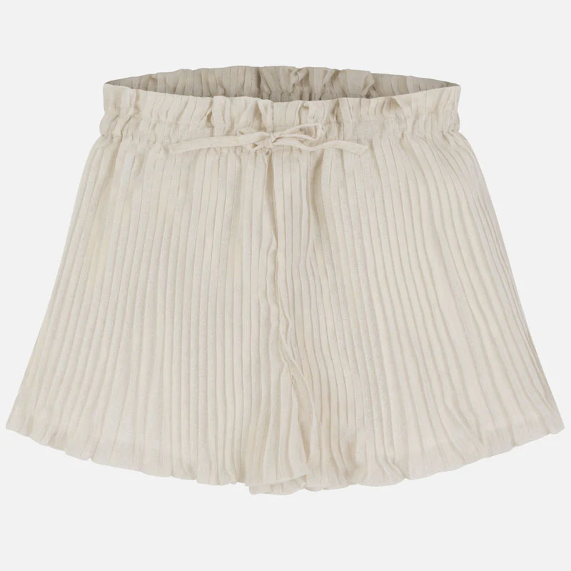 Cream Pleated Skort - Image 2