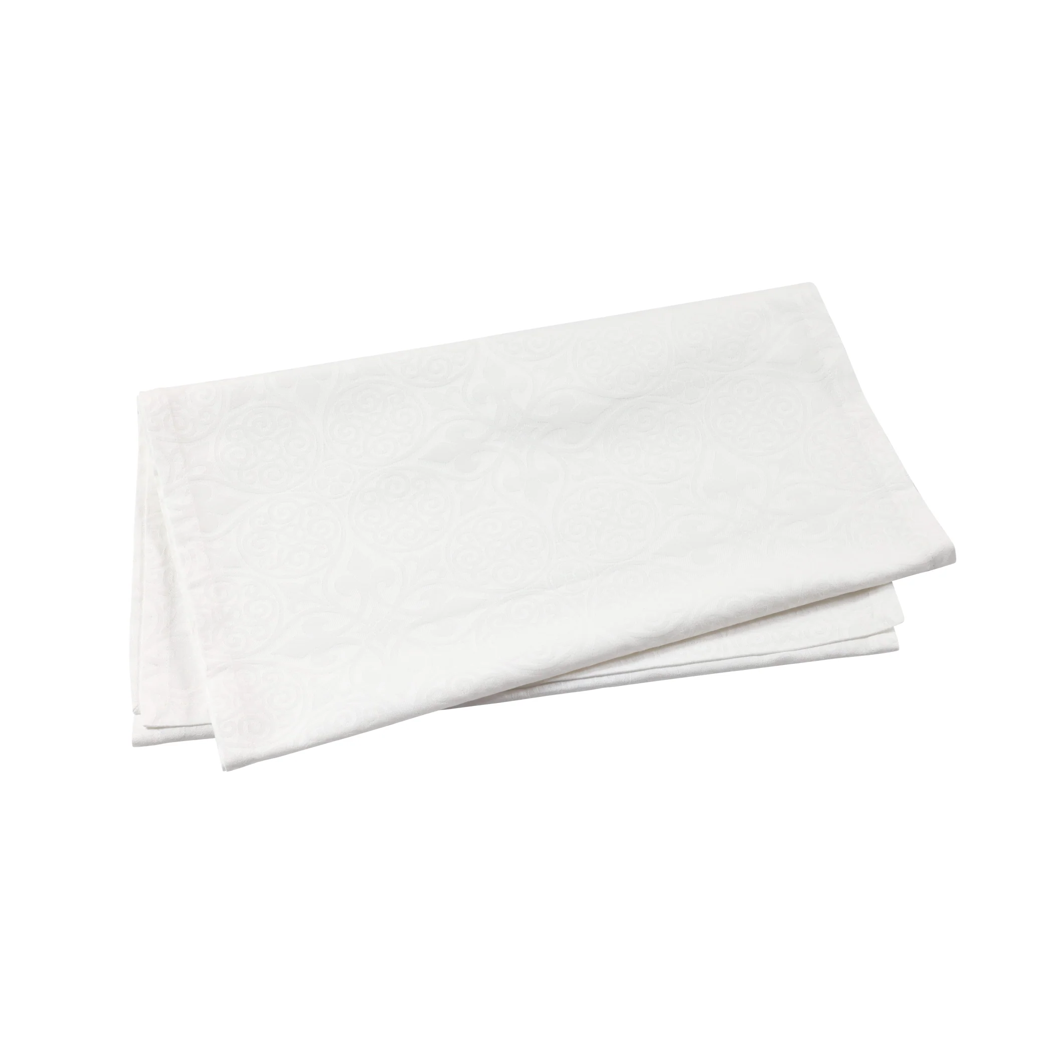 Damask Runner - White