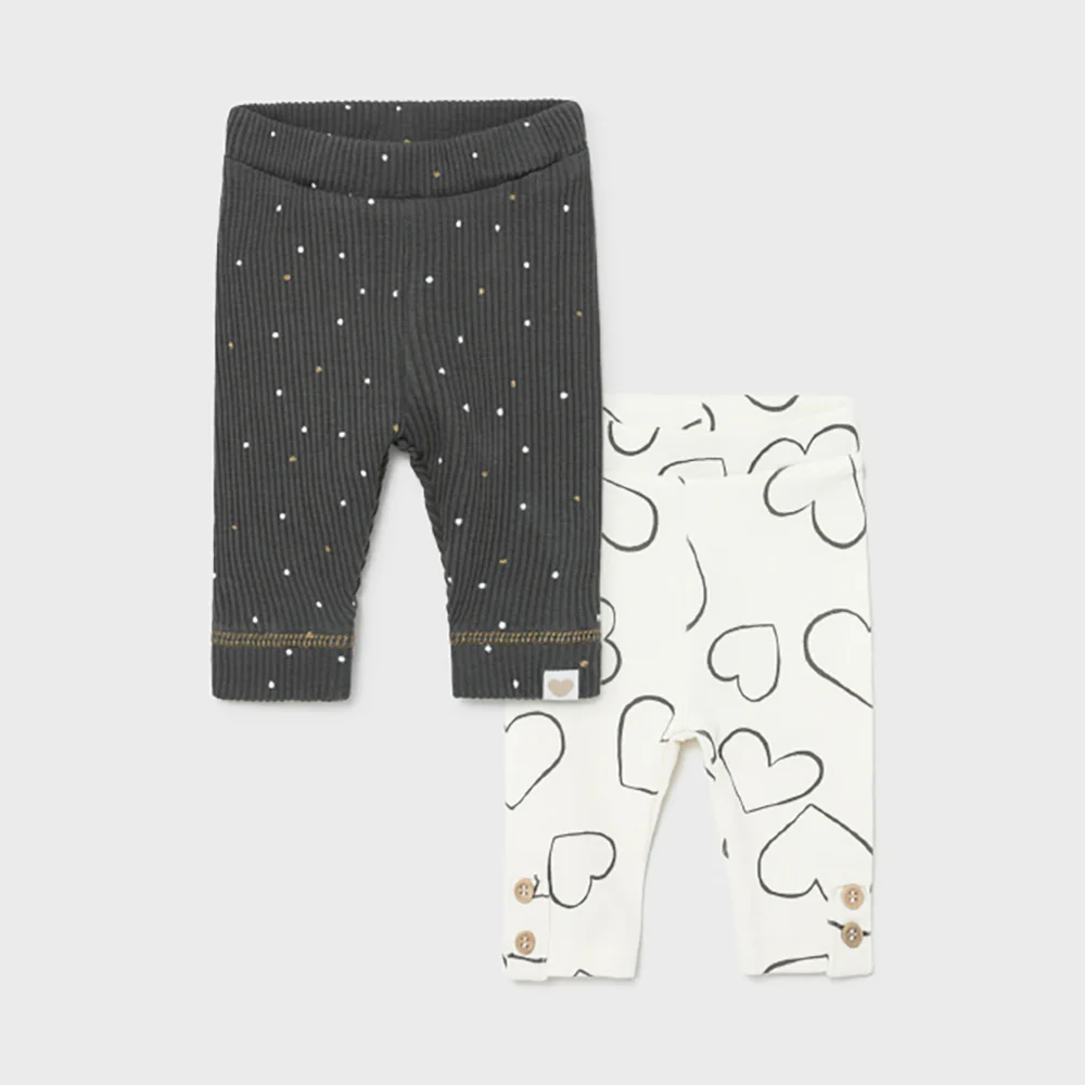 Dark Grey Leggings - Set of 2