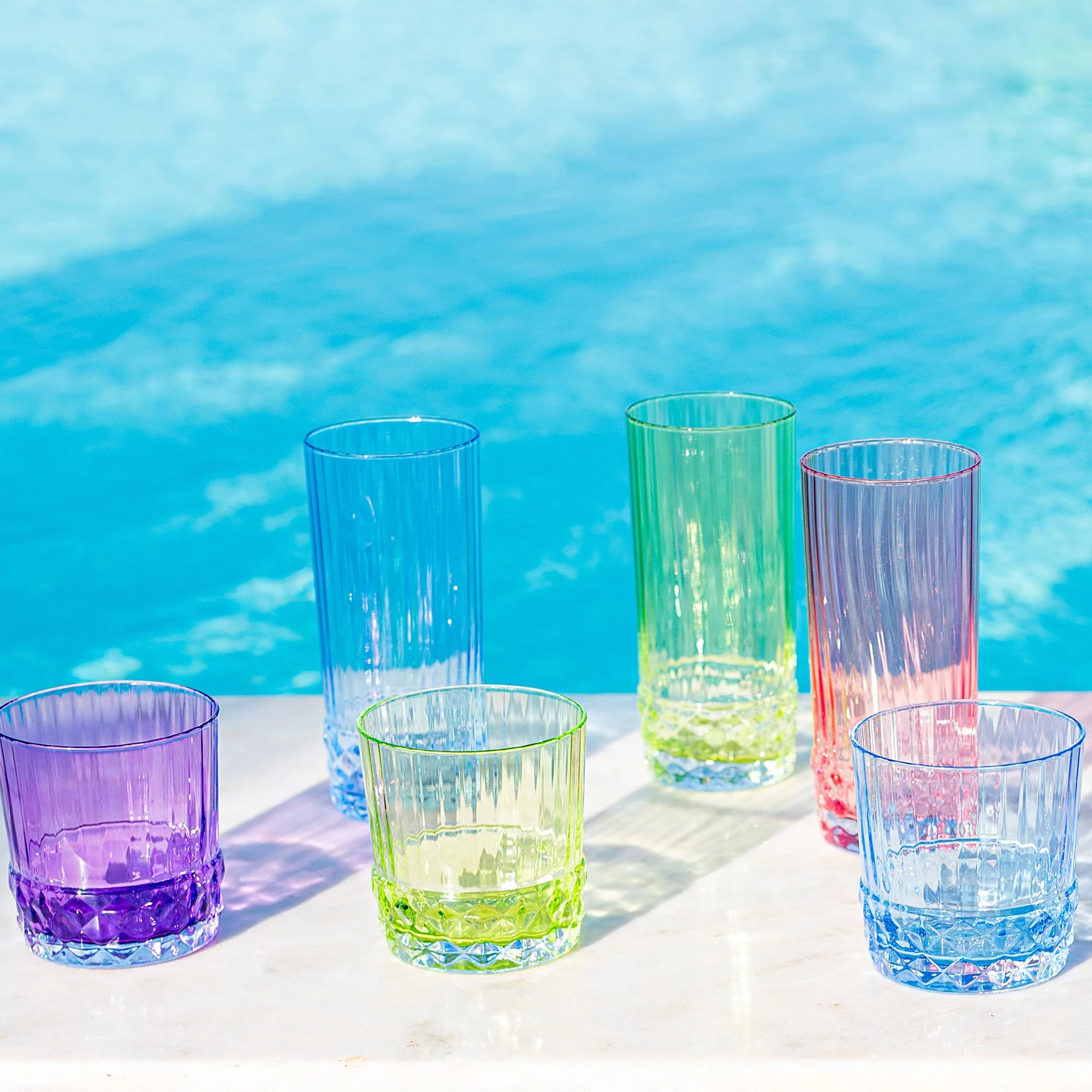 Deco Assorted Short Tumblers - Set of 4 - Image 2