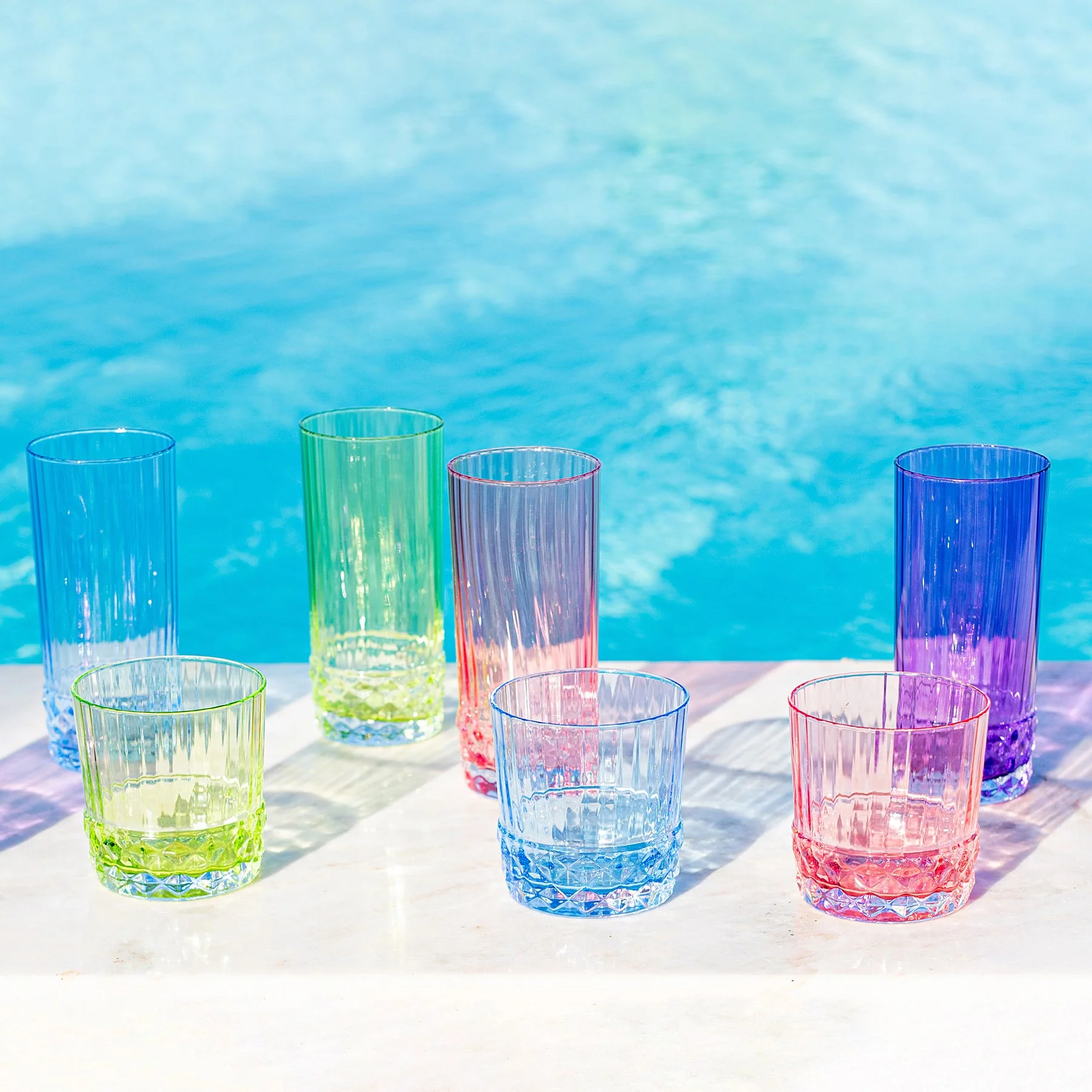 Deco Assorted Short Tumblers - Set of 4 - Image 3