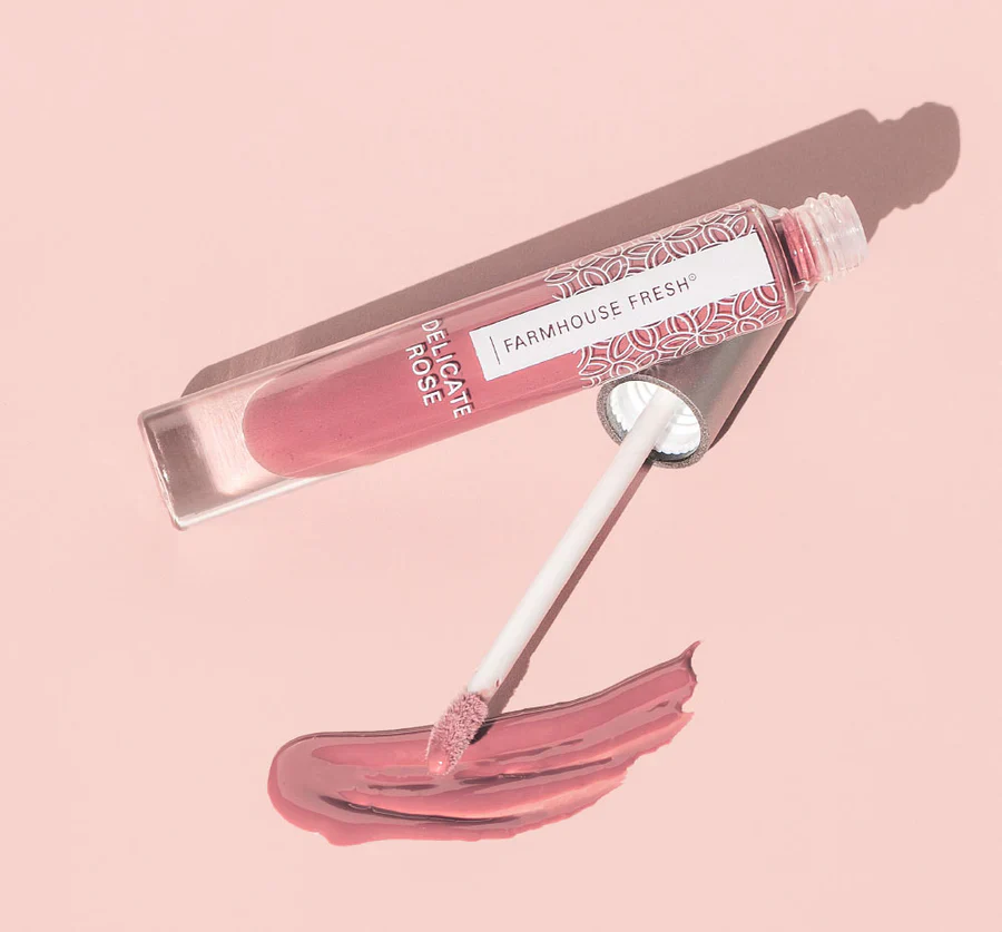 Delicate Rose Vitamin Glaze Oil Infused Lip Gloss